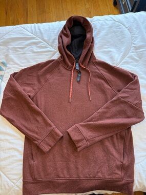 Men's Lululemon Maroon Hooded Pullover Sweatshirt
